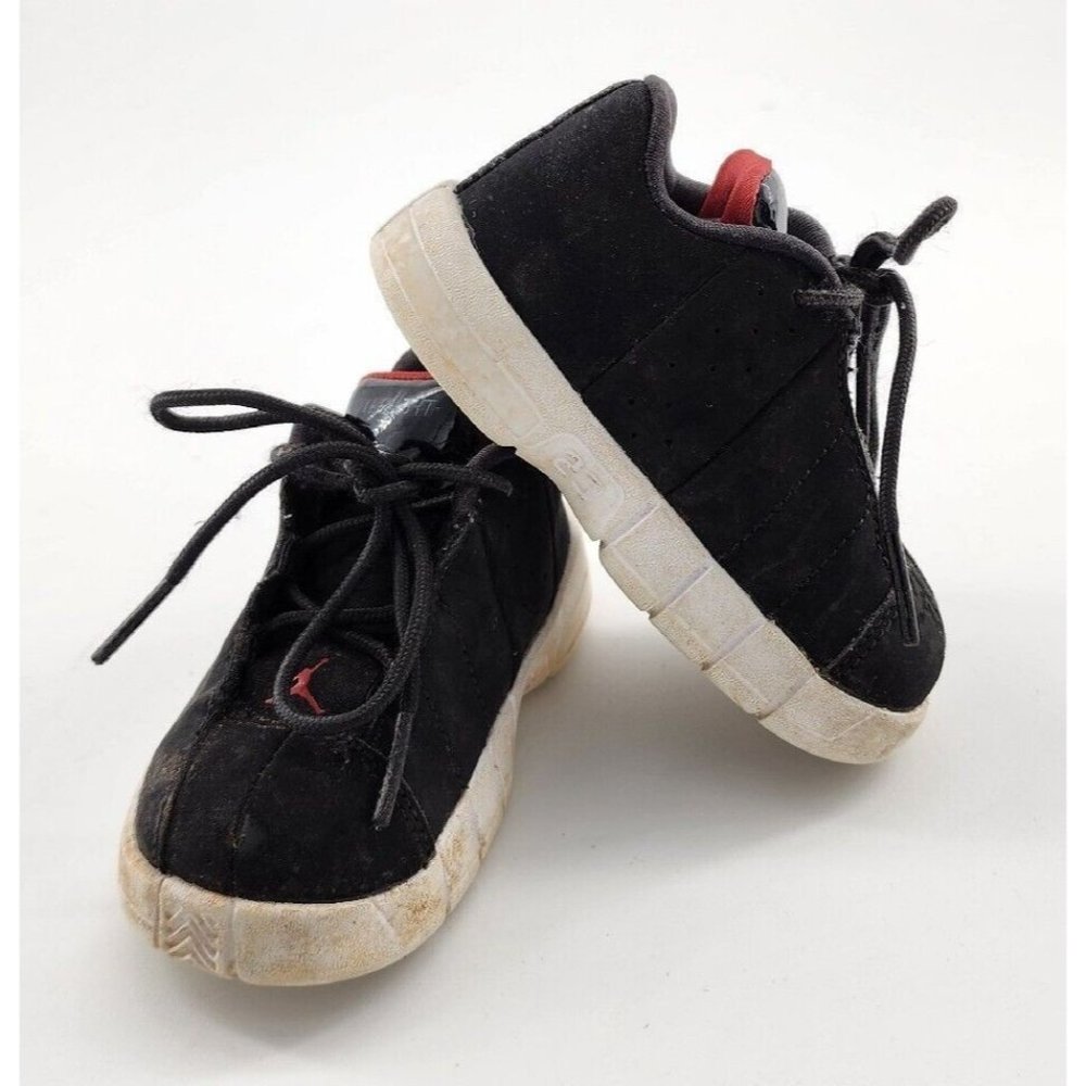 JORDAN Team Elite 2 Low Sneakers Baby Toddler Black/Red Size 5C Style AO2102-001